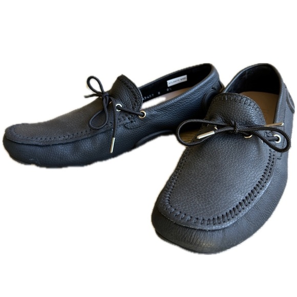 Salvatore Ferragamo Blue Leather Driving Loafers 8.5 Men’s